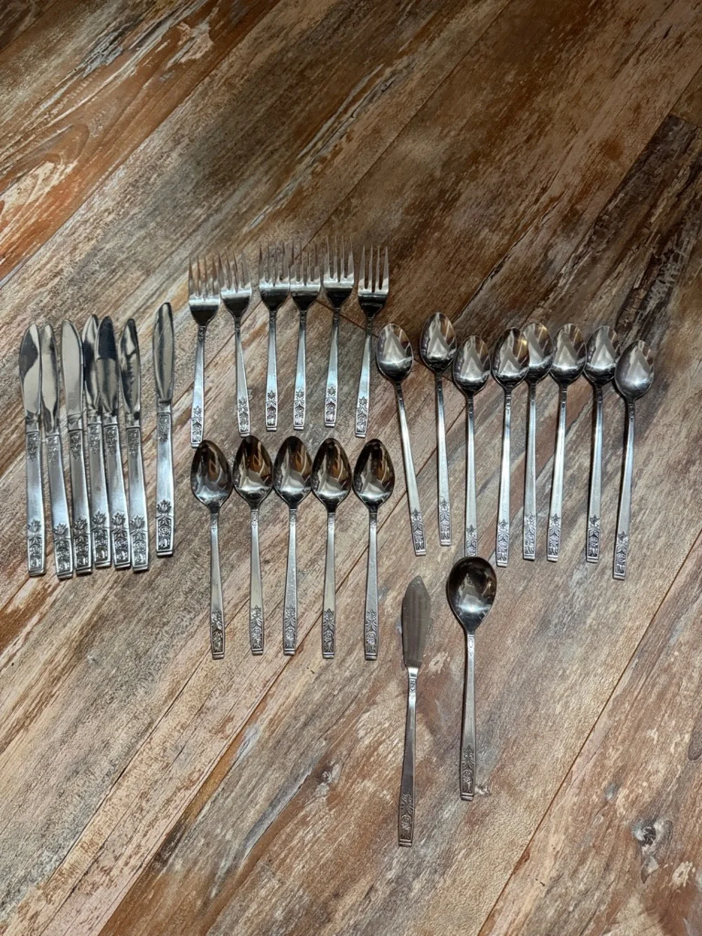 Imperial International  Stainless Steel young Rose Flatware